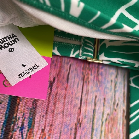 Tabitha Brown Green Leaf Bikini Small - Picture 2 of 5